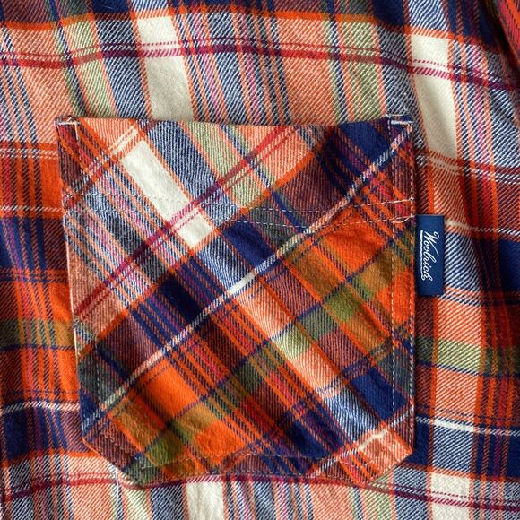 Woolrich Men Plaid Flannel Button Down Shirt SZ L Fall Outdoors Hiking Cabincore - Picture 4 of 11